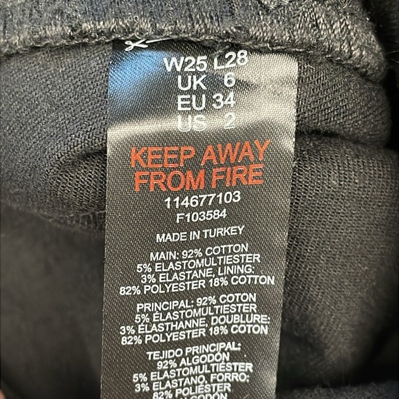 NWT Topshop Jamie Skinny Jeans Black Sz 25 x 28 Petite - Picture 11 of 11